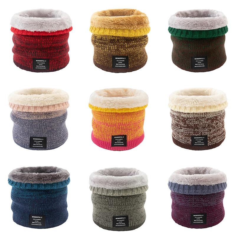 Unisex Breien Trui Sjaal Kraag Winter Gebreide Sjaal Vrouwen Mannen Dikke Warme Sjaals Alle-Match uitlaat