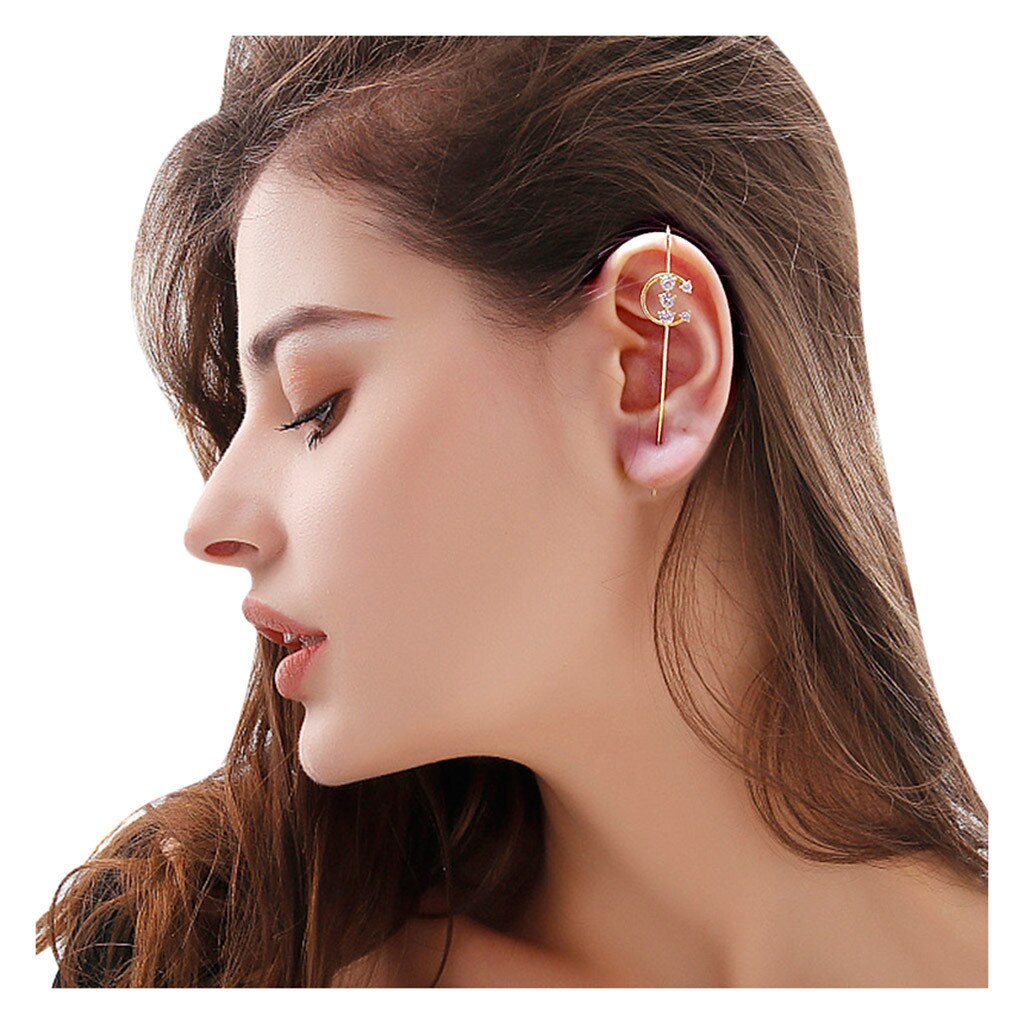 dell'orecchio dell'involucro cingolato Orecchini del Gancio Più Stili Elegante Geometrica Orecchini piercing Orecchino di Strada Popolare anca salto Dei Monili dell'orecchio