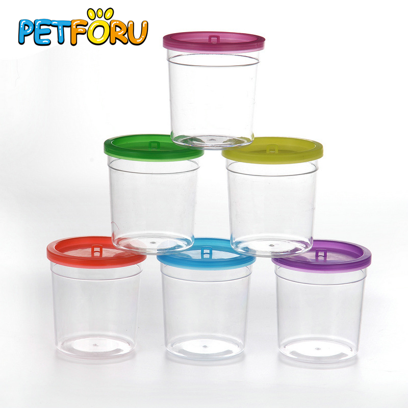 5 uds. Taza Betta Medusa Copa Betta pecera Mini pequeño plástico transparente con tapa taza pecera