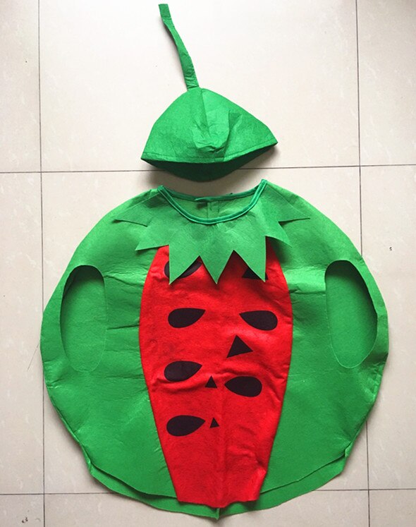 Kinder Kinder Kinder der Tag Cartoon Obst wassermelone/Erdbeere/apple Halloween Party Kostüme Cosplay Kleidung für Junge Mädchen: watermelon