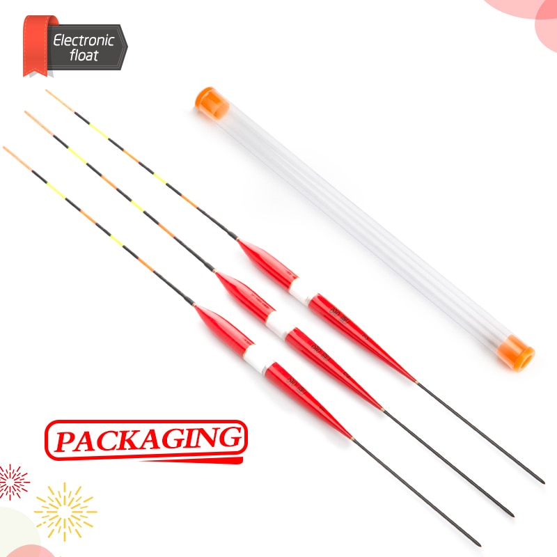 3Pcs/lot Led Electronic Fishing Float with Battery Night Floats Balsa Wood Night Vision Float Fishing Tackle Luminous Float