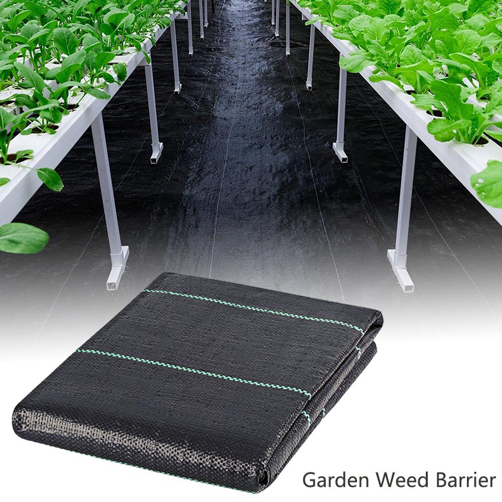 Tela Permeable ecológica para deshierbe, huerto de jardín, PE, alfombrillas anticésped, invernadero, tela barrera contra malas hierbas, cubierta de plantas
