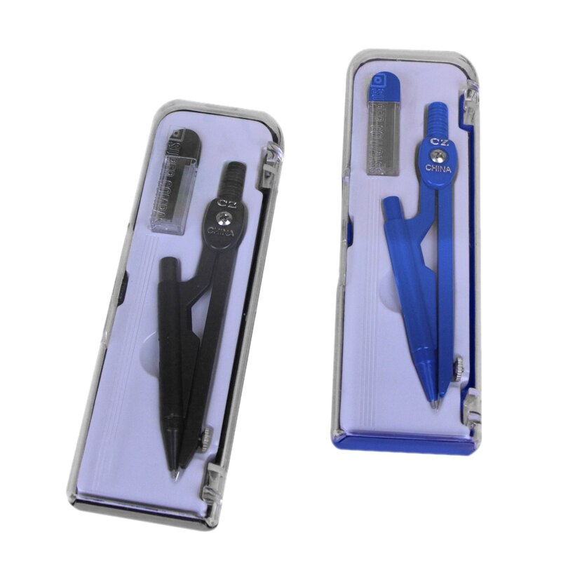 Cercle d'outils de géométrie de compas en métal de crayon mécanique d'étudiant