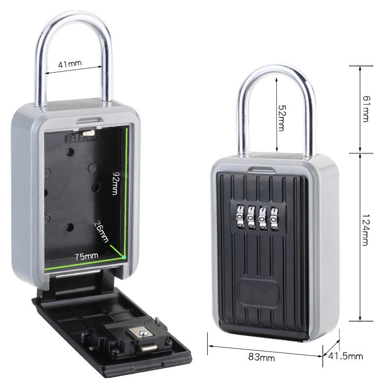 Master Lock Outdoor Key Safe Box Keys Storage Box Padlock Use Password Lock Alloy Material Keys Hook Security Organizer Boxes