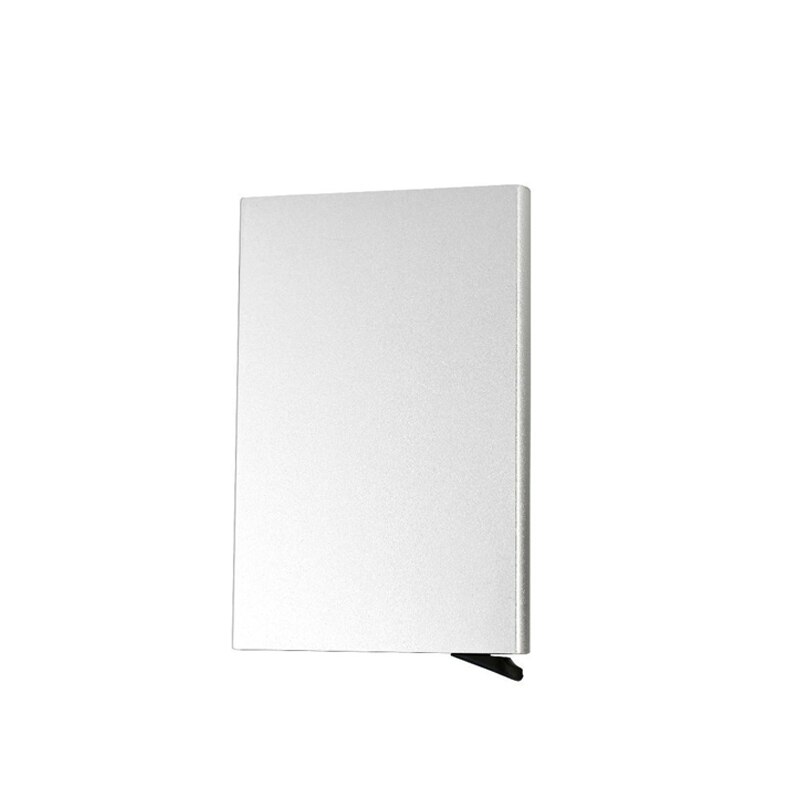 Automatische Aluminium legierung karte Halfter karte Halfter männer Ultra-dünne reise Ich würde karte Halfter kreditkarte schutzhülle karte Halfter: grau