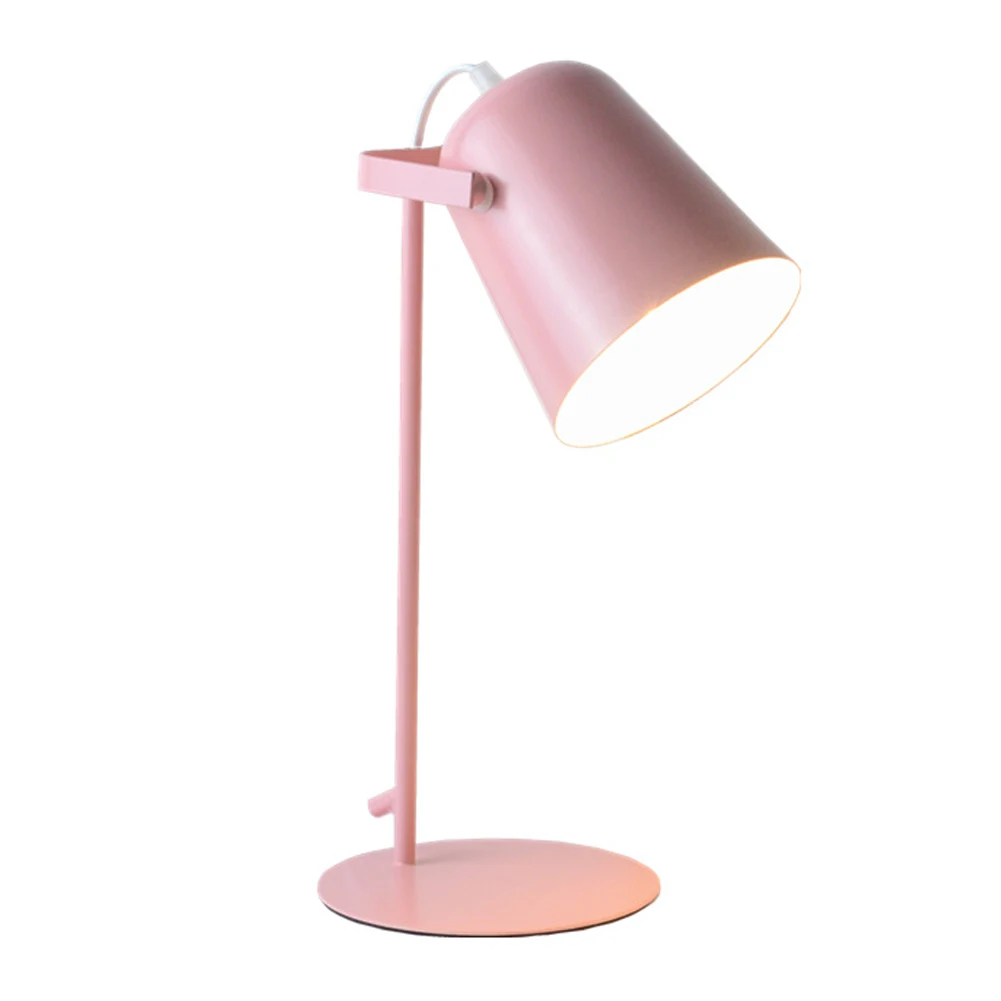 LED Schreibtischlampe Metall nordisch Tischlampe Augenschutz Lesebuch Licht zum Lesen Büro: verrotten / 6-10W / Rosa