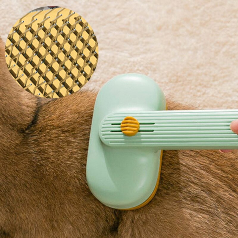 Kat Borstel Hond Kam Haar Kam Voor Katten Accessoires Huisdier Producten Grooming Kammen Schone Borstel Voor Verlies Verwijdert Haren Kat en Hond: Green 3