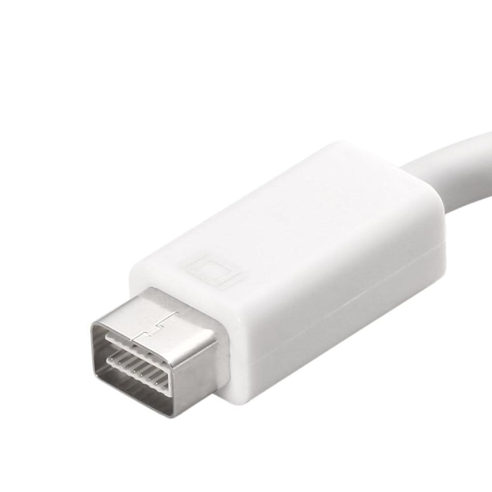 Newest Mini DVI to VGA Adapter Male-Female Monitor Video Adapter Cable for Apple MacBook White for Multimedia Use