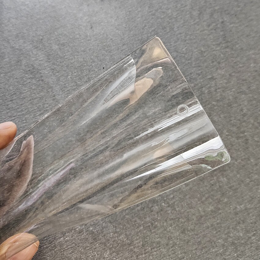 W6cm Plastic Price Signage PVC Cover Bags Card Tag Label Hanging Envelope Sleeve Protective Pocket Dull Matte Clear 100pcs