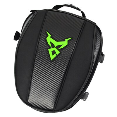 Waterproof Motorcycle Tank Bag Oil Fuel Tank Bag Magnetic Motorbike Saddle Bag Shoulder Bag Motorcycle Back Seat Bag: MC-0079 Green