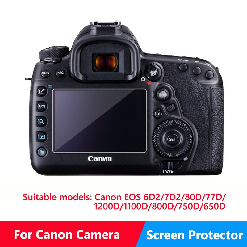 Gehard Glas Camera Screen Protector Voor Canon Eos 5D3/5D4/80D/70D/600D/100D/200D/7600D Screen Bescherming Beschermende Film