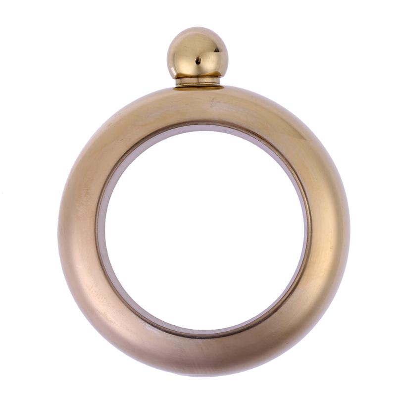 Bangle armband heupfles draagbaar rond chique wijn gemengde fles 3.5 oz whisky wodka alcohol drinkgerei: 02