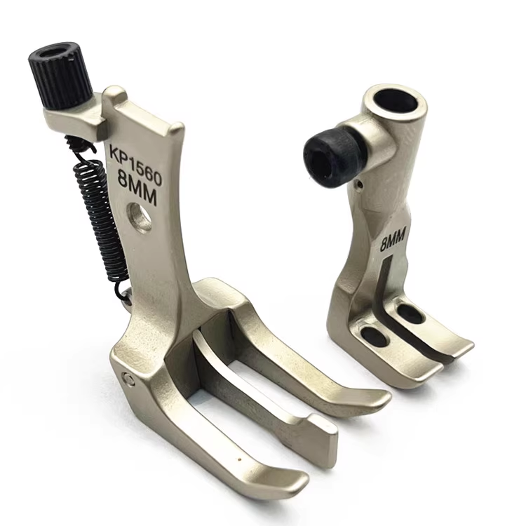 Kp1560 overdragerfod med centerføring, passer til dobbeltnålssymaskine, consew 369rb juki lu -1560 typisk  gc20606 20618/ 213-67958: Mørk khaki