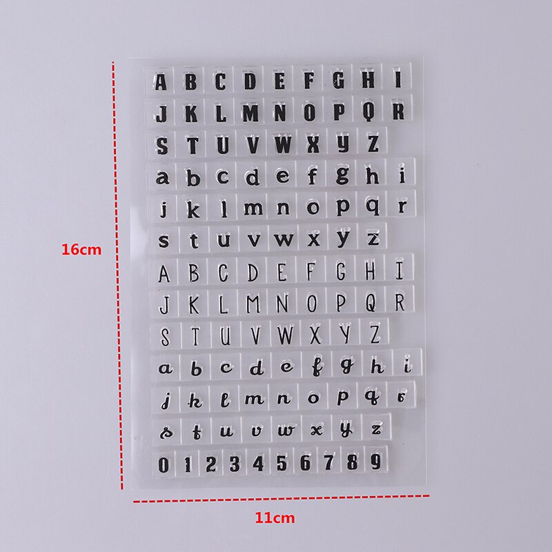 1 Stuk Rubber Stempel Engels Alfabet Serie Siliconen Stempel Diy Briefpapier Speelgoed
