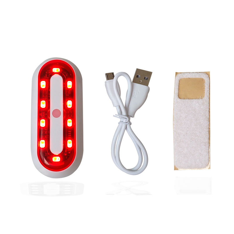 Motorcykelhjälm nattlampa led cykelremsa säkerhetssignal varningsljus universal led motorcykelhjälm bakljus