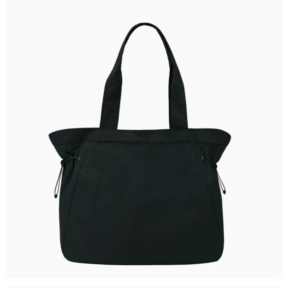 Bolso de mano para Yoga con capacidad para mujer, bolso de hombro sencillo a la , almacenamiento de 18L, accesorios para equipos de motocicleta, 2025: Negro