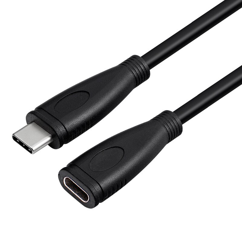 Cable de extensión tipo C PD 5A, 100W, 4K @ 60Hz, USB-C, USB3.1, Gen 2, 10gbps, para Macbook Pro, Nintendo Switch, SAMSUNG S20 +: 1 m