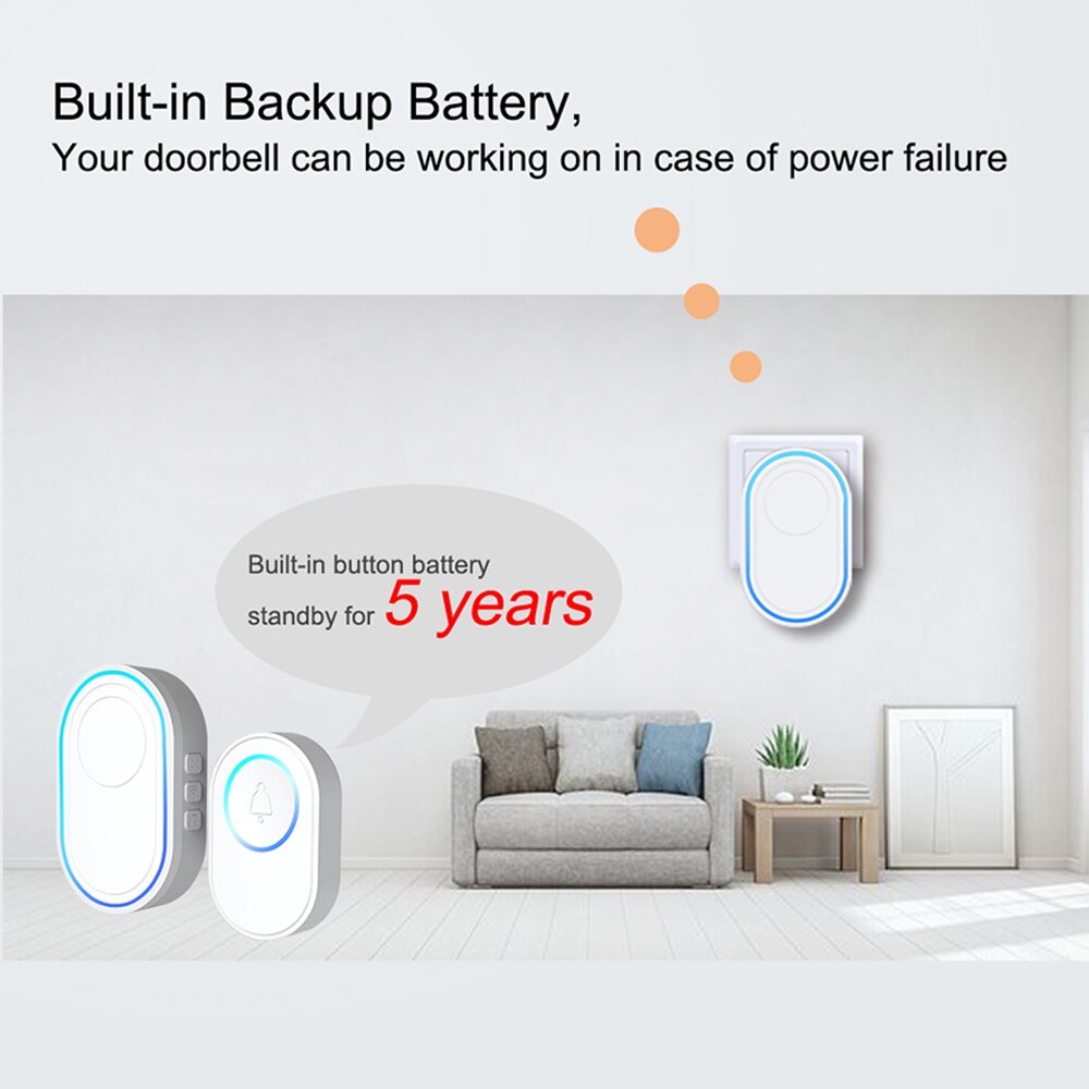 Tuya Smart Outdoor Wireless Doorbell Call Intercom for Apartments Wifi Door Bell Ring Alarm for Home Security With 58 Ringtones