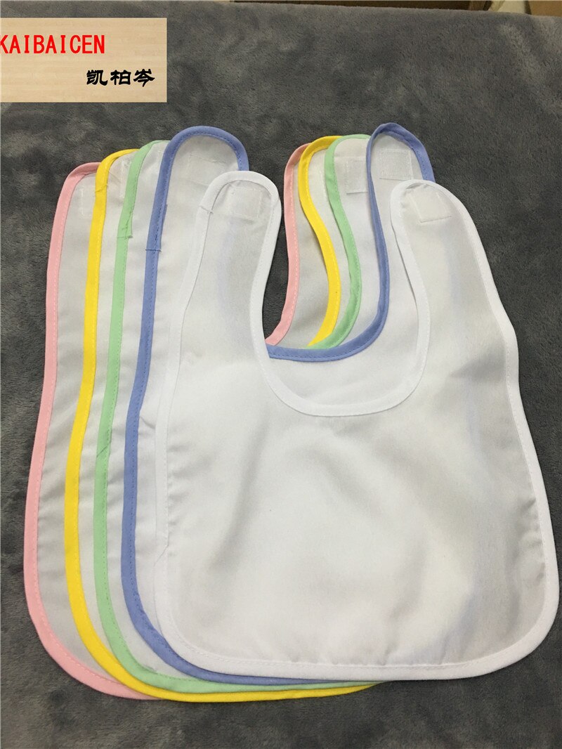 20PCS/Lot DIY Sublimation Blank Baby Bib Handkerchi with loop For Heat/Thermal Transfer Press Machine The Scarf/Saliva