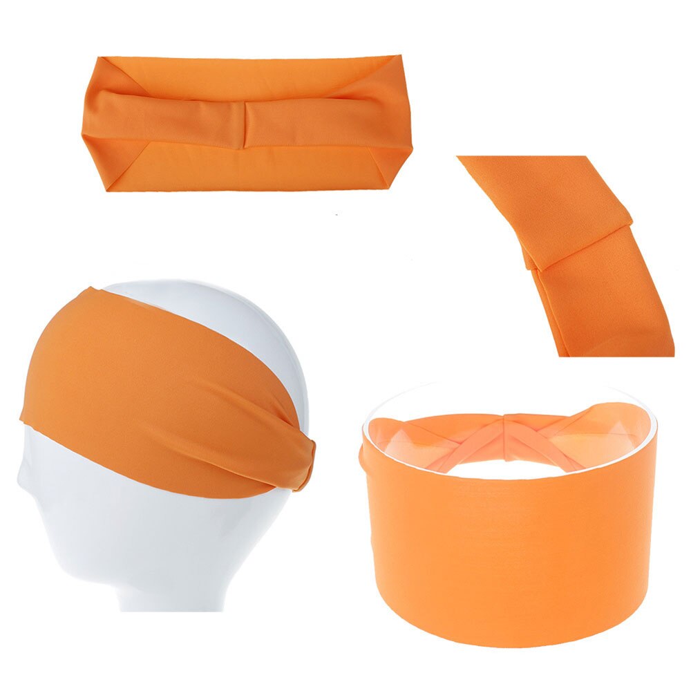Banda deportiva para el cabello Unisex para hombres y mujeres, banda para el sudor, banda elástica para el sudor para Yoga, gimnasio, banda de cabeza elástica para deportes, bandas para el cabello de mezcla ancha