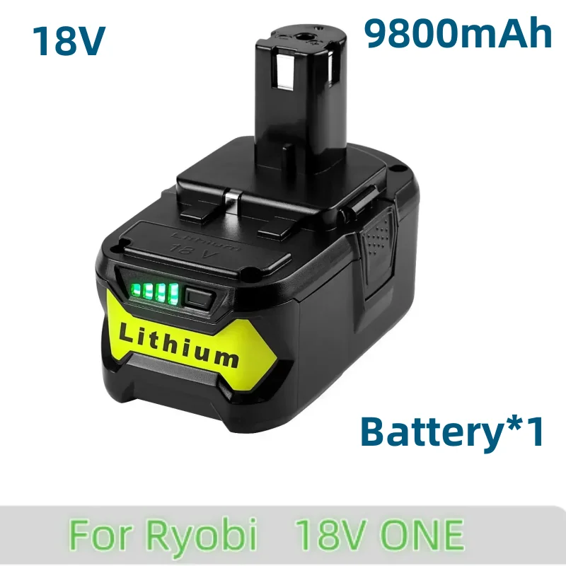 9.8Ah 12.8AH na akumulator RYOBI P108 18 V One +Plus 18 V akumulatory litowo-jonowe P104 P107 RB18L50 RB18L20 P108: FIOLETOWY