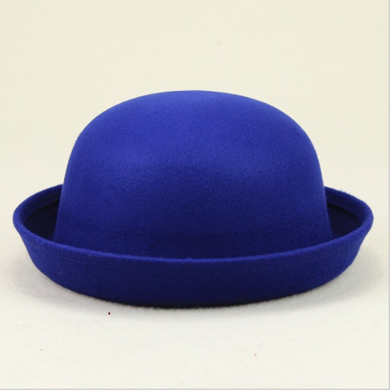 Korean Version Dome Girl Performance Stage Jazz Hat Solid Color Spring Summer Adult Red Felt Hat Women Cap