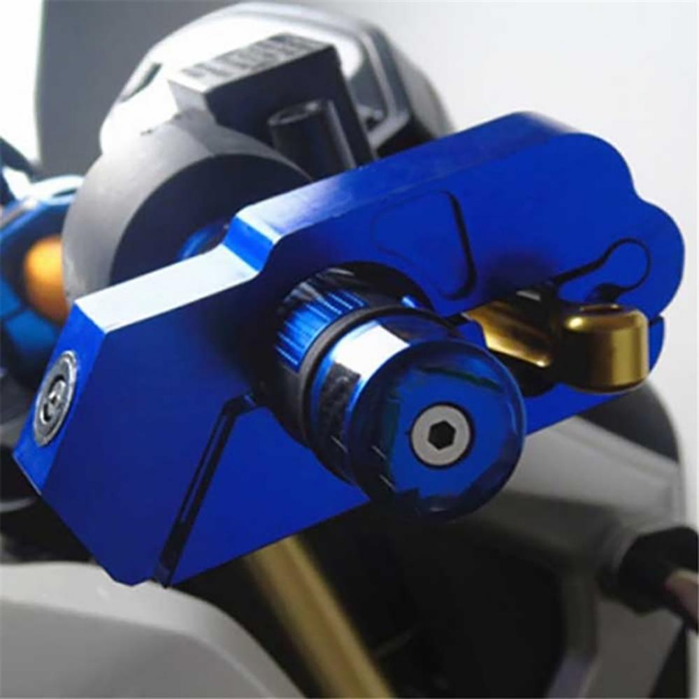 Motorfiets Grip Lock Scooter Atv Stuur Grip Beveiliging Veiligheid Metalen Slot Met 2 Sleutels Rem Gaspedaal Grip