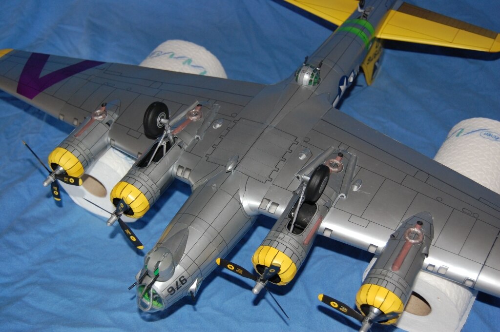 1:47 skala boeing b -17 flyvende fæstning tung bombefly håndværk papir model kit puslespil håndlavet legetøj diy