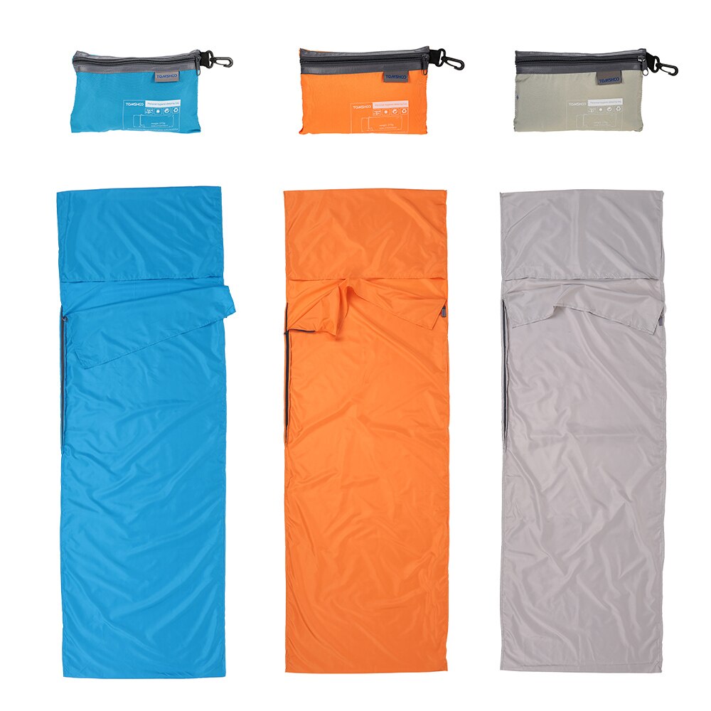 TOMSHOO-SACO para dormir al aire libre para adultos, saco de dormir portátil de 70x210CM con forro de sacos de dormir individuales de viaje para acampar, saco de dormir de emergencia