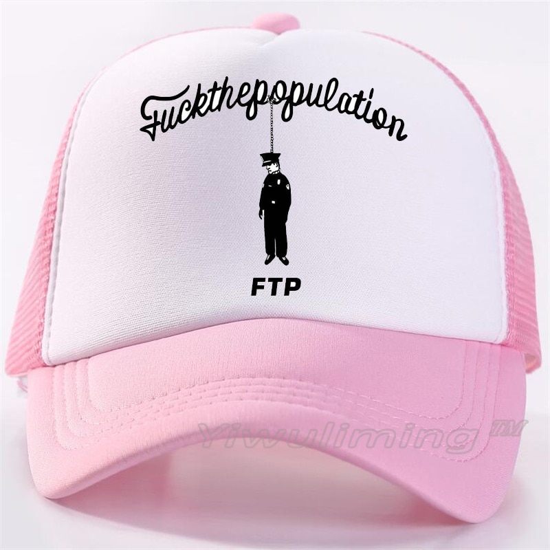 Kesä rekkamies lippalakit ftp viileä kesä musta aikuisten viileä baseball mesh net trucker caps hattu miehille säädettävä
