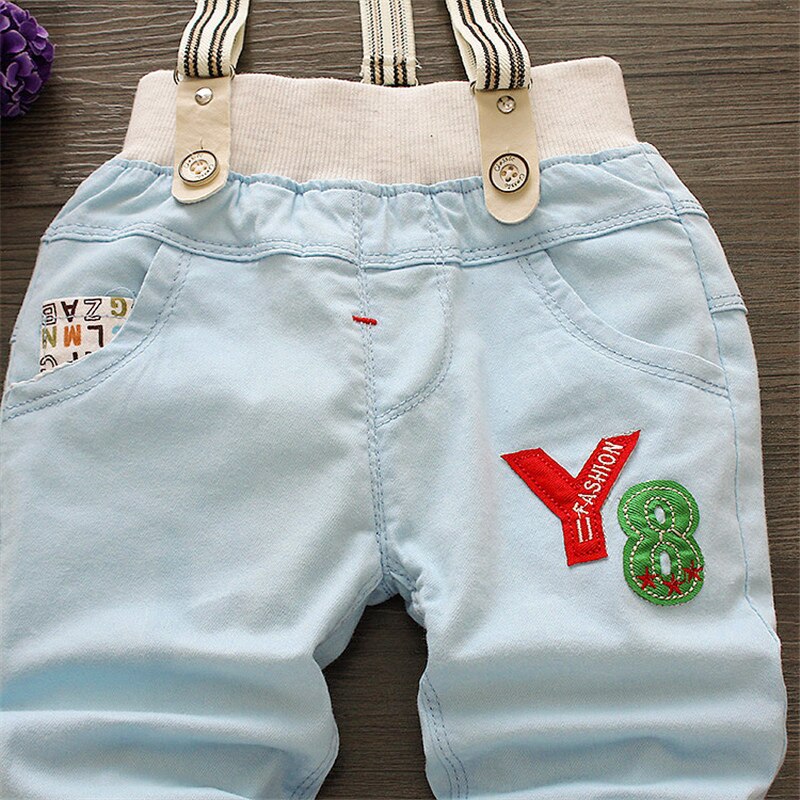 Spædbørn overalls korte bukser sommerbukser til drenge smækbukser børn drenge bukser til småbørn gentleman brev bukser 0-5 år