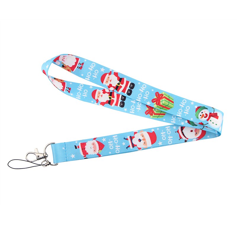 CA484 Babbo natale Di Natale Cordicella Della Cinghia del Collo Cordino per la chiave Carta D'IDENTITÀ Cinghie Del Telefono USB distintivo titolare appendere corda Lariat cordini: 5