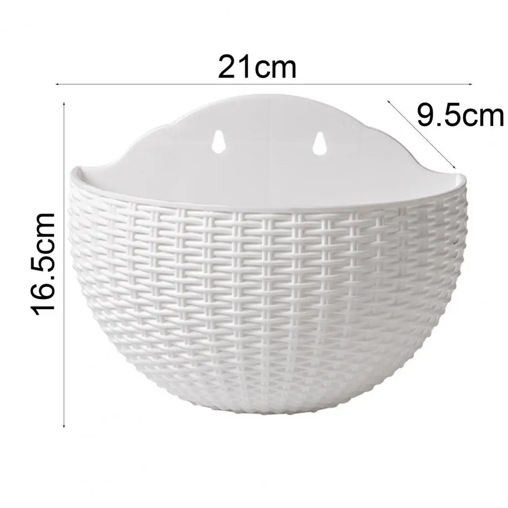 Flower Pot Exquisite Wall-mounted Plastic Wall Hanging Basket Flowerpot for Outdoor Garden Balcony Decoration Planter
