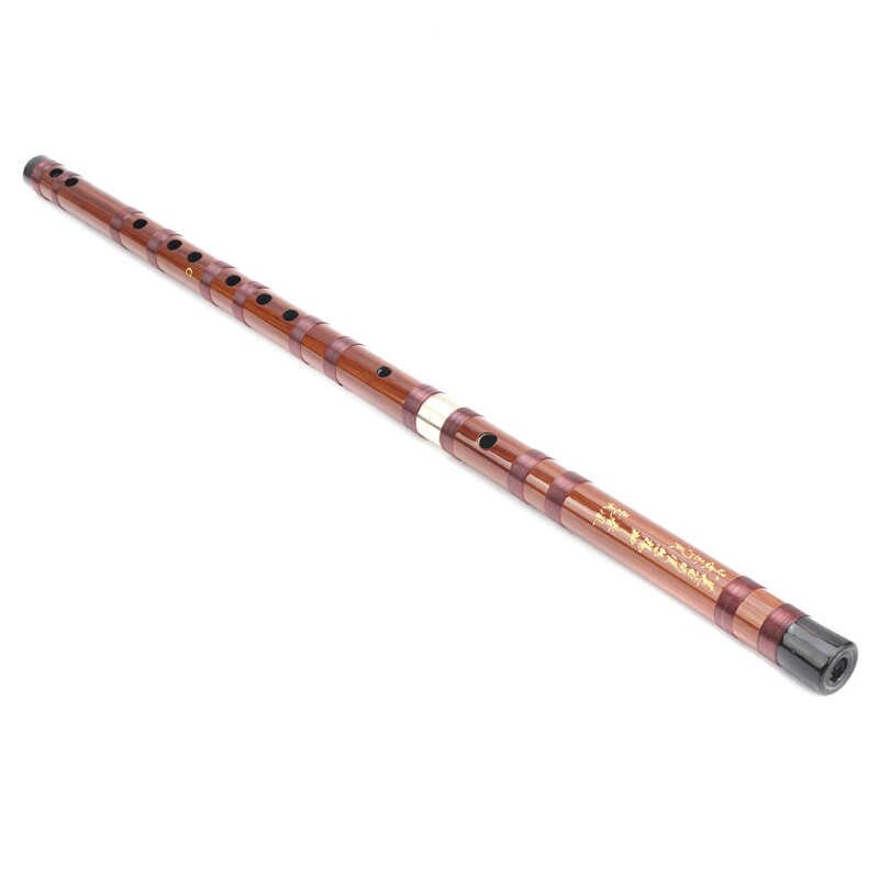 Chinois Flûte Traditionnelle C‑Key Sec Flûte En Bambou Amer Traditionnel Instrument D'orchestre Ensemble avec Boîte De Rangement ZD‑ 02