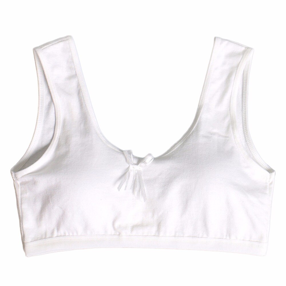 jugendlich Mädchen Unterwäsche Weich Gepolsterte Baumwolle Bh Junges Mädchen Yoga Sport Pubertät Bh Für 8-18Y