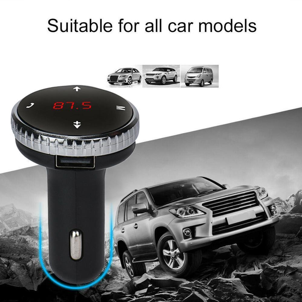 Draagbare modulator autokit  mp3 spelers sd met afstandsbediening draadloze bluetooth lcd fm-zender autostyling met microfoon