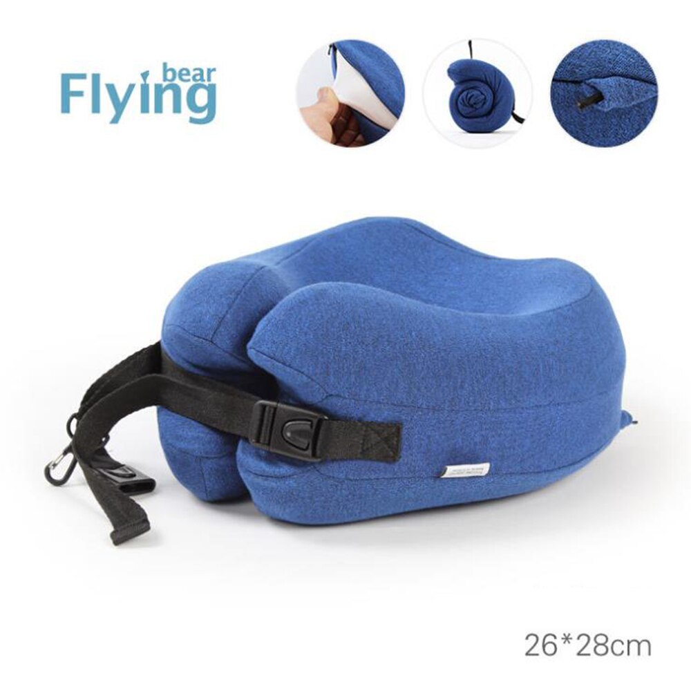 Travel Pillow–Memory Foam Neck Travel Pillows for Airplanes Trains Offices and Home,Neck and Head Support Pillow Sleeping Rest: Blue
