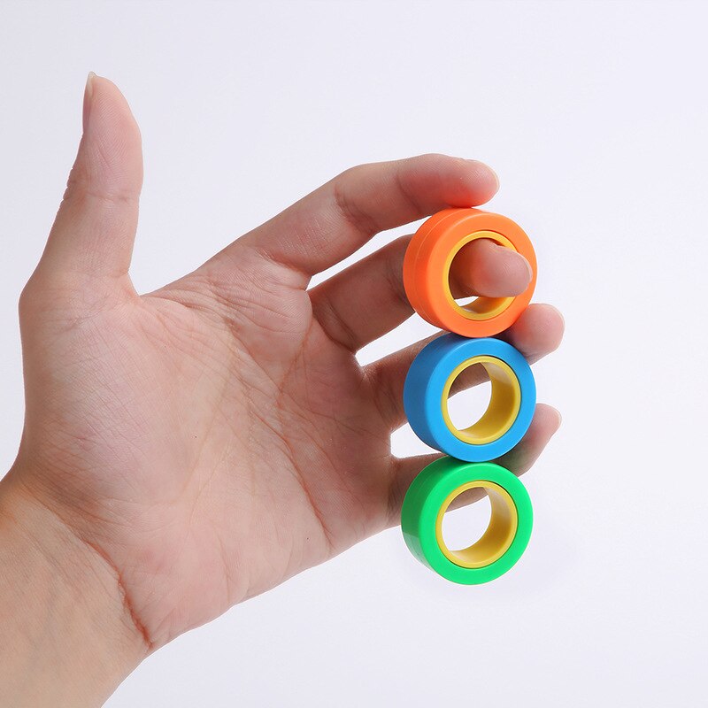 ZK22 Dekompression Spielzeug Roller Finger Ring Gyro Fingertip Gyro Magnetische Finger Gyro Magnetische Armband Ring Dekompression Artefakt