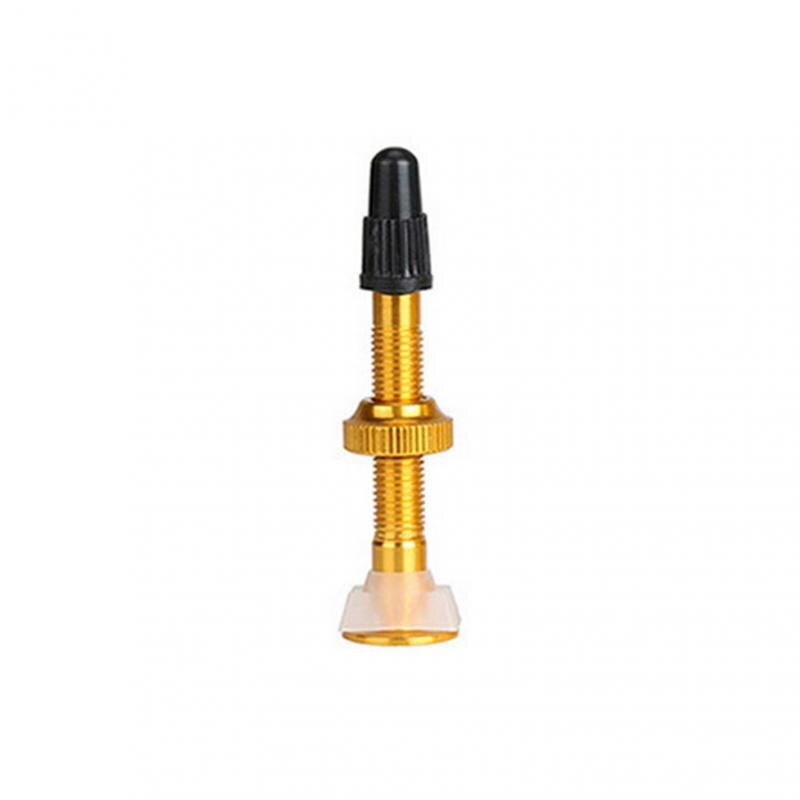 Mountain Bike Vacuum Nozzle Aluminum Alloy Vacuum Extension Nozzle Tubeless French Valve MTB Road Bicycle Accessories: gold 40mm