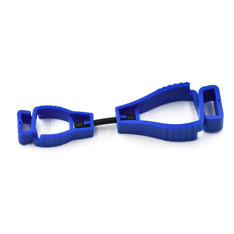 Pince à gants cintre porte-gant de sécurité en plastique gants de travail Clips pince de travail sécurité gants de travail garde outil multifonctionnel: Violet
