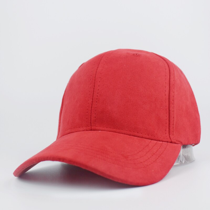 Unisex Soft Suede Baseball Cap Casual Solid color Sports Hat Bone Snapback Adjustable Breathable Dad Hats for Women and Men