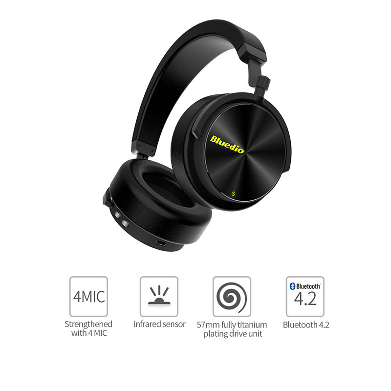 Bluetooth Kopfhörer Benutzer-definiert Aktive Noise Cancelling Wireless Headset Für Handys Musik Mit Gesicht Anerkennung
