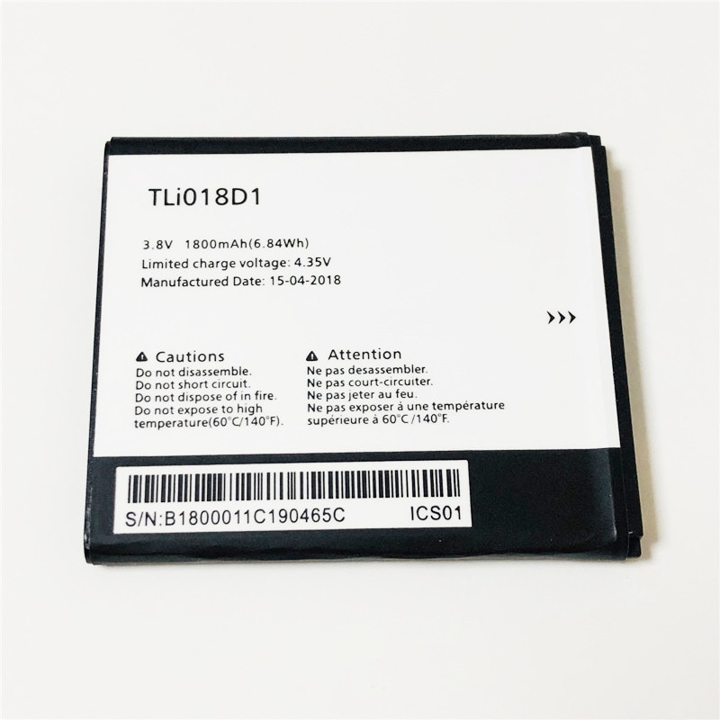 3.8V 1800mAh TLi018D1 For Alcatel One Touch Pop 3 5 3G 5016A 5016J 5015X 5015D 5015E 5015A TLi018D2 аккумулятор Batterie Battery