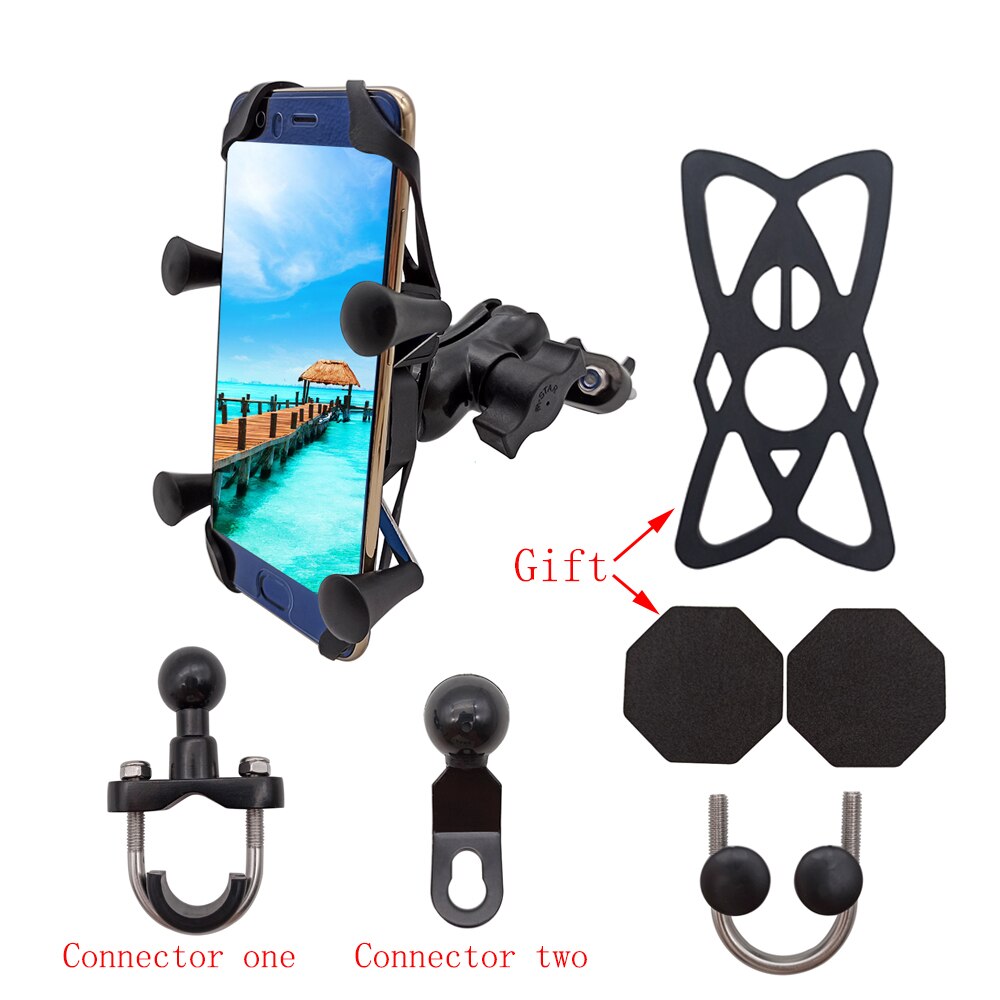 For Yamaha v max VMAX 1700 1200 125 WR250F wr 250f 250 f Motorcycle Mobile Phone Stand Holder With USB Charger 360 Rotatable