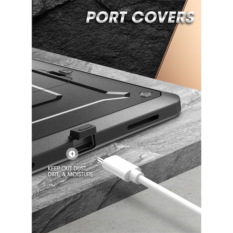 Husă pentru ipad pro 12.9 ) supcase ub pro, husă de protecție robustă cu suport și protector de ecran încorporat