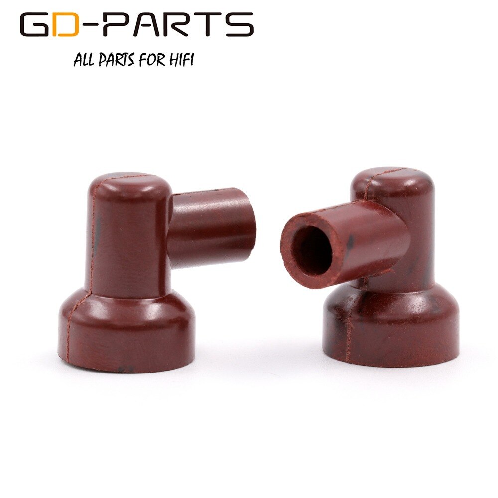 GD-PARTS Bruin Bakeliet Vacuüm Buis Caps Anode Plaat Grip Caps Hoed Voor FU29 FU32 829 832 Vacuüm Buizen 2 PCS