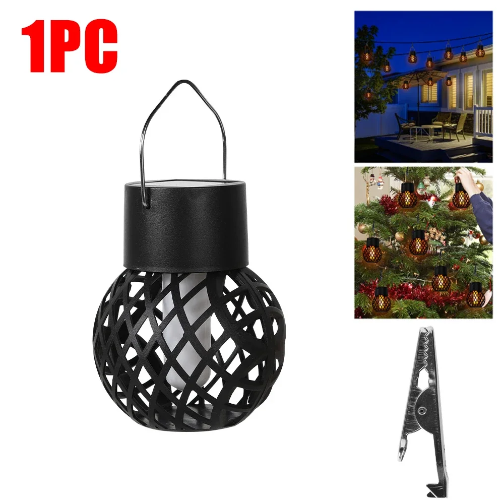 Solar- Flammen lampe Außen flamme kleine hängende Kugel Innenhof Villa Außen dekoration Dekoration Atmosphäbetreffend Flammen lampe: Blau