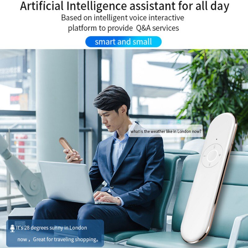 T9 Translator Instant-Voice 40 Languages Wireless 2.4g WIFI Translation Machine for Travelling Business Translators Portable