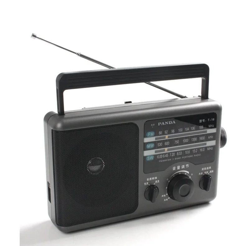 Radio AM FM Radio Transistor Kurzwellenradio, angetrieben durch 3 V, zwei Batterien oder zu Hause, großer Knopf, geeignet für den Innen- und Außenbereich