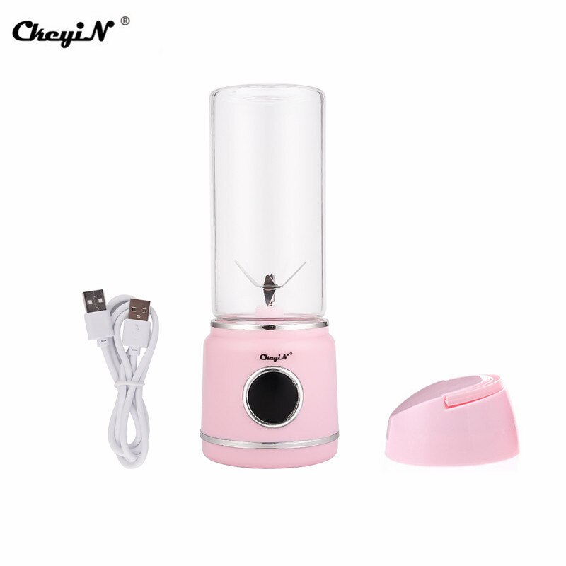 420 ML Elektrische Mini Juicer Machine Draagbare Fruit Blender Crusher USB Oplaadbare Juicer Cup Mixer Smoothie Maker voor Reizen 35